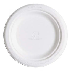 ECO PRODUCTS - Renewable & Compostable Sugarcane Plates, 6", 1000/Carton - Best Tool & Supply