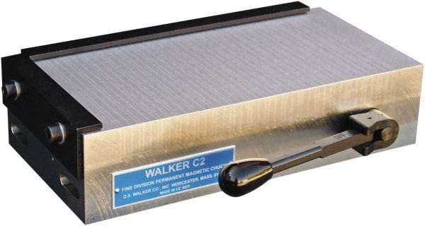 Walker - Fine Pole Rectangular Permanent Chuck - 18" Long x 12" Wide x 2.79" High - Best Tool & Supply