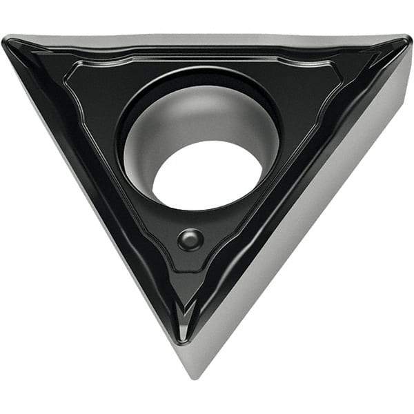 Walter - TCMT FM4 Grade WSM10S Turning Insert - TiAlN+Al2O3+(Al) Finish, 60° Triangle, 9.53mm Inscr Circle, 3.97mm Thick, 0.4mm Corner Radius - Best Tool & Supply