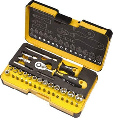 Felo - 36 Piece 1/4" Drive Ratchet Socket Set - Comes in Strongbox Case - Best Tool & Supply