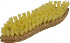 O-Cedar - 1" Bristle Length, Tampico Scrub Brush - 11" Long x 3" Wide Head, 11" OAL, Beige, Wood Block - Best Tool & Supply