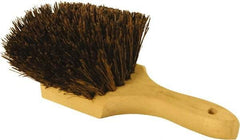 O-Cedar - 2" Bristle Length, Palmyra Utility Scrub Brush - 9" Long x 3" Wide Head, 9" OAL, Black, Wood Block - Best Tool & Supply