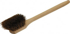 O-Cedar - 2" Bristle Length, Palmyra Utility Scrub Brush - 20" Long x 3" Wide Head, 20" OAL, Beige, Wood Block - Best Tool & Supply