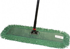 O-Cedar - 60" Long x 24" Wide Cotton & Metal Dust Mop Kit - White, Green & Black, Snap-On - Best Tool & Supply