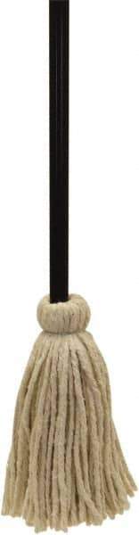 O-Cedar - White Deck Mop - 20" Long x 3-1/2" Wide Head, 48" Long Handle, Cotton Head - Best Tool & Supply