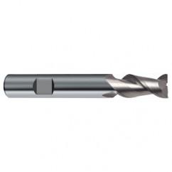 14mm Dia. - 83mm OAL - 45° Helix Bright Carbide End Mill - 2 FL - Best Tool & Supply