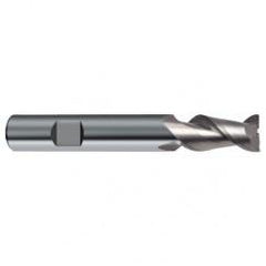 14mm Dia. - 83mm OAL - 45° Helix Bright Carbide End Mill - 2 FL - Best Tool & Supply