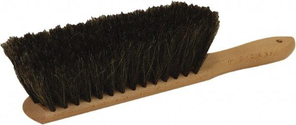 O-Cedar - 13" OAL, Horsehair Counter Brush - 2-1/2" Bristle Length, 8" Long x 2-1/2" Wide Head, Wood Handle, Gray - Best Tool & Supply