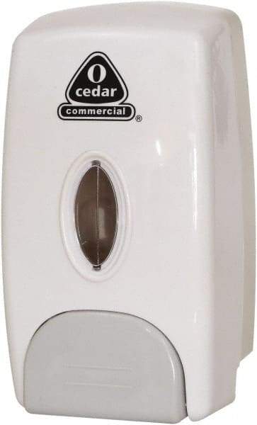 O-Cedar - 34 oz Liquid Hand Sanitizer Dispenser - Plastic, Wall Mounted, White - Best Tool & Supply