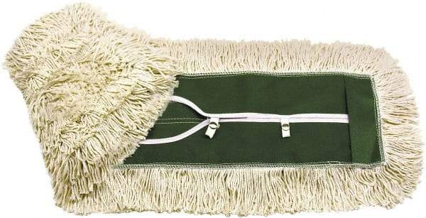 O-Cedar - 24" Long x 5" Wide Cotton Dust Mop Head - Key-Slot Snaps, Launderable - Best Tool & Supply