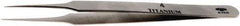 Aven - 4-1/4" OAL 4 Precision Tweezers - Tapered Shanks with Beveled Edges, Honed, Sharp Points - Best Tool & Supply