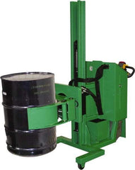 Valley Craft - 1,000 Lb Load Capacity, 30 & 55 Gal Drum Stacker/Rotator - 32" Wide x 78" High, 4 Steel Wheels - Best Tool & Supply