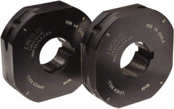 Loos & Co. - 1/8" Ball Terminal Roll Die - Metal/Black - Best Tool & Supply