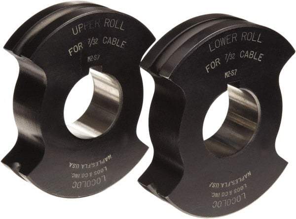 Loos & Co. - 3/32" Straight Shank Terminal Roll Crimping Die - Metal/Black - Best Tool & Supply