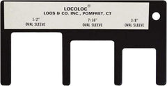 Loos & Co. - 3/8 to 1/2 Inch Range, Wire and Sheet Metal Gage - Use with Cable Sleeve Swaging - Best Tool & Supply