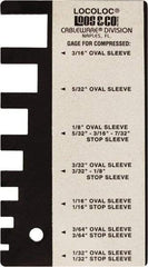 Loos & Co. - 1/32 to 3/16 Inch Range, Wire and Sheet Metal Gage - Use with Cable Sleeve Swaging - Best Tool & Supply