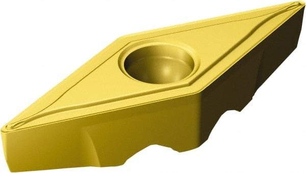 Sandvik Coromant - TRVB1308 F Grade 1525 Cermet Turning Insert - TiCN/TiN Finish, 35° Triangle, 13mm Inscr Circle, 4.53mm Thick, 1/32" Corner Radius - Best Tool & Supply