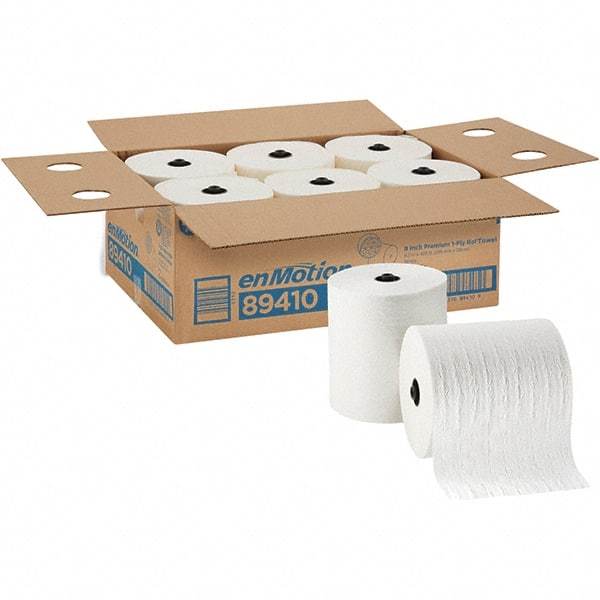 Georgia Pacific - Hard Roll of 1 Ply White Paper Towels - 8-1/4" Wide, 425' Roll Length - Best Tool & Supply