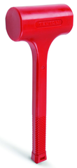 48 oz Dead Blow Hammer- 2-3/8'' Head Diameter Coated Steel Handle - Best Tool & Supply