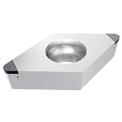 Iscar - DCGW3-1 M2 Grade IB05S PCBN Turning Insert - Uncoated, 55° Diamond, 3/8" Inscr Circle, 5/32" Thick, 1/64" Corner Radius - Best Tool & Supply