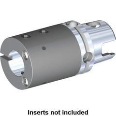 Kennametal - 10mm Bore Diam, 40mm Body Diam x 55mm Body Length, Boring Bar Holder & Adapter - 0.1575" Screw Thread Lock, 48mm Bore Depth, Internal & External Coolant - Exact Industrial Supply