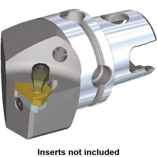 Kennametal - Insert Style LT 16ER, 50mm Head Length, Left Hand Cut, External Modular Threading Cutting Unit Head - System Size KM50TS, 35mm Center to Cutting Edge, Series LT Threading - Best Tool & Supply