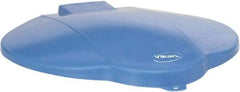 Vikan - 3 Gal Polypropylene Pail Lid - Blue, For Use with 5688 - Best Tool & Supply