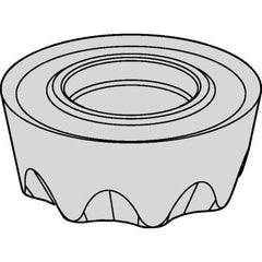 Kennametal - RPET1605M0 GE Grade KCSM30 Carbide Milling Insert - TiAlN Finish, 0.2189" Thick, 16mm Inscribed Circle - Best Tool & Supply