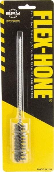 Brush Research Mfg. - 5/8" to 0.709" Bore Diam, 0.8333333 Grit, Aluminum Oxide Flexible Hone - Extra Fine, 8" OAL - Best Tool & Supply