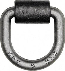 Buyers Products - Steel D-Ring with Integral Bracket - 4-1/2" Long, Gray, For Use with Cargo Control - Best Tool & Supply