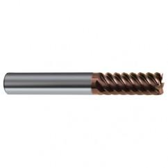 1/2" Dia. - 3" OAL - 45° Helix Nano-SI Carbide End Mill - 6 FL - Best Tool & Supply