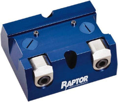 Raptor Workholding - 2-1/4" Jaw Width, 10" High x 8" Long x 10" Wide Dovetail Vise - For Use with 4 & 5 Axis Workholding Systems - Best Tool & Supply