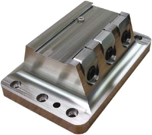 Raptor Workholding - 2-3/4" Jaw Width, 10" High x 10" Long x 8" Wide Dovetail Vise - For Use with 4 & 5 Axis Workholding Systems - Best Tool & Supply