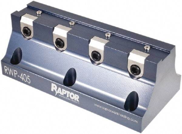 Raptor Workholding - 3/4" Jaw Width, 3" High x 8" Long x 3.8" Wide Dovetail Vise - For Use with 4 & 5 Axis Workholding Systems - Best Tool & Supply