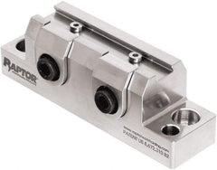 Raptor Workholding - 1-1/4" High x 1" Wide x 3-3/4" Long Vise Clamp - 3/8" Jaw Opening Capacity, 1/8" High x 2-1/2" Wide Jaw, For 4 & 5 Axis Workholding Systems - Best Tool & Supply