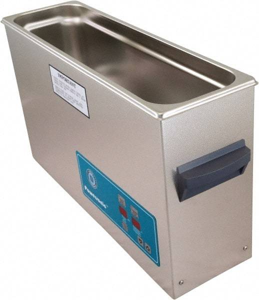 CREST ULTRASONIC - Bench Top Water-Based Ultrasonic Cleaner - 2.5 Gal Max Operating Capacity, Stainless Steel Tank, 10-5/8" High x 20-1/4" Long x 6" Wide, 230 Input Volts - Best Tool & Supply