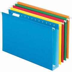 Pendaflex - 8-1/2 x 14", Legal, Assorted Colors, Hanging File Folder - 11 Point Stock, 1/5 Tab Cut Location - Best Tool & Supply