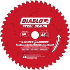 Freud - 9" Blade Diam, 46 Teeth, Carbide-Tipped Cold Saw Blade - 1" Arbor Hole Diam, 1/16" Blade Thickness - Best Tool & Supply