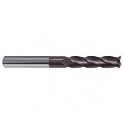 3/8 Dia. x 4 Overall Length 4-Flute Square End Solid Carbide SE End Mill-Round Shank-Center Cut-Firex - Best Tool & Supply