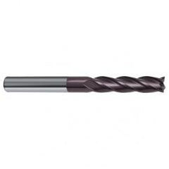 3/8 Dia. x 4 Overall Length 4-Flute Square End Solid Carbide SE End Mill-Round Shank-Center Cut-Firex - Best Tool & Supply