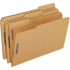 Pendaflex - 8-1/2 x 14", Legal, Brown, File Folders with Top Tab - Assorted Tab Cut Location - Best Tool & Supply