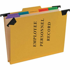 Pendaflex - 11-3/4 x 9-3/4", Letter Size, Yellow, File Folders with Top Tab - 20 Point Stock, 2nd Position Tab Cut Location - Best Tool & Supply