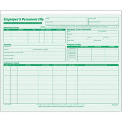 TOPS - 11-3/4 x 9-1/4", Letter Size, Green, File Folders with Top Tab - Straight Tab Cut Location - Best Tool & Supply