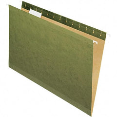 Pendaflex - 8-1/2 x 14", Legal, Standard Green, Hanging File Folder - 11 Point Stock, Straight Tab Cut Location - Best Tool & Supply