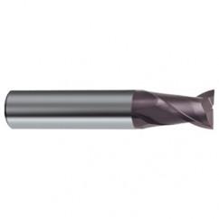 1/2 Dia. x 2-1/2 Overall Length 2-Flute Square End Solid Carbide SE End Mill-Round Shank-Center Cut-Firex - Best Tool & Supply