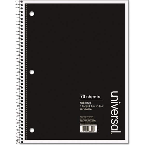 UNIVERSAL - Note Pads, Writing Pads & Notebooks Writing Pads & Notebook Type: Notebook Size: 10-1/2 x 8 - Best Tool & Supply