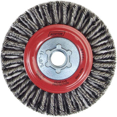 Norton - 9" OD, 5/8-11 Arbor Hole, Stringer Bead Carbon Wheel Brush - Best Tool & Supply