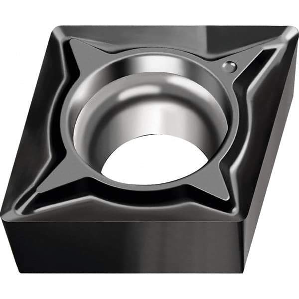 Walter - CCGT32.50.2 FN2 Grade WNN10 Carbide Turning Insert - Proprietary Finish, 80° Diamond, 3/8" Inscr Circle, 5/32" Thick, 0.004" Corner Radius - Best Tool & Supply