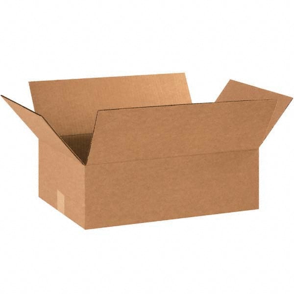 Made in USA - Pack of (25) 12" Wide x 18" Long x 6" High Corrugated Shipping Boxes - Best Tool & Supply