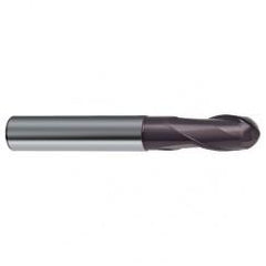 1/8" Dia. - 2" OAL - 2 FL 30 Helix Firex Carbide Ball Nose End Mill - Best Tool & Supply